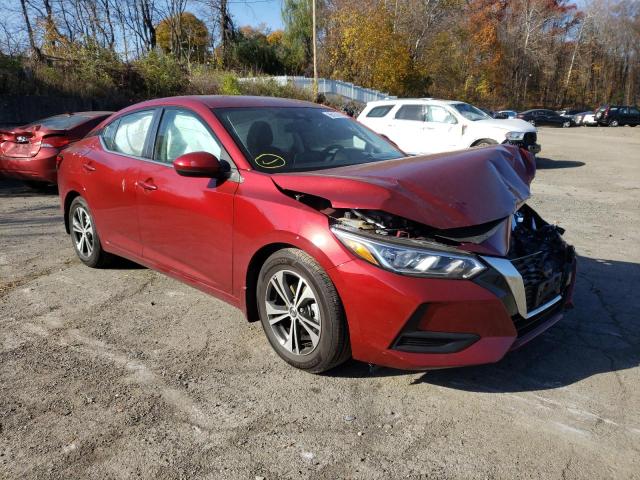 3N1AB8CV3NY251566 - 2022 NISSAN SENTRA SV RED photo 1