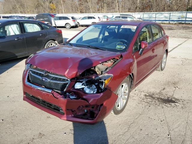 JF1GPAC60F8307023 - 2015 SUBARU IMPREZA PR RED photo 2