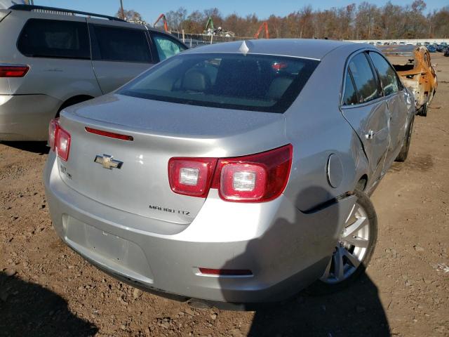 1G11H5SA5DF249616 - 2013 CHEVROLET MALIBU LTZ ვერცხლისფერი ფოტო 4