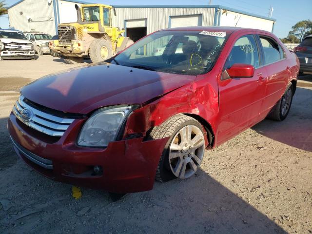 3FAHP08109R174522 - 2009 FORD FUSION SEL RED photo 2