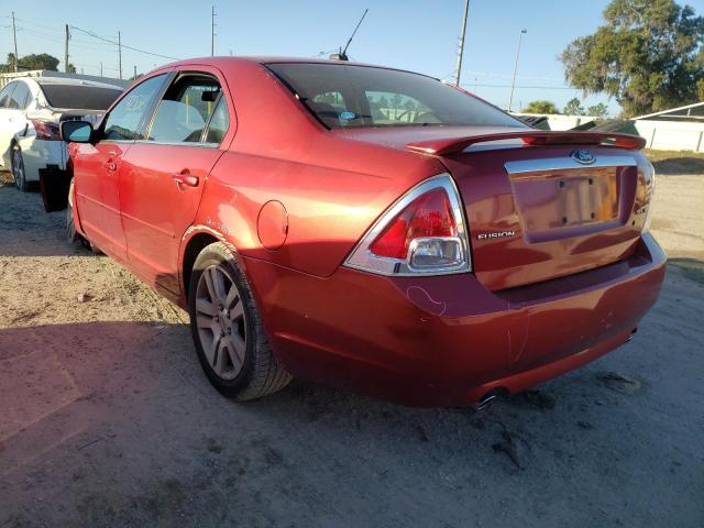 3FAHP08109R174522 - 2009 FORD FUSION SEL RED photo 3