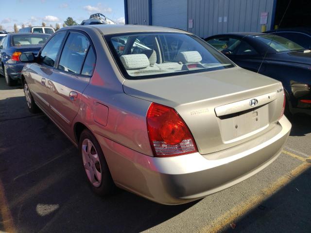 KMHDN46D66U244446 - 2006 HYUNDAI ELANTRA GL BEIGE photo 3