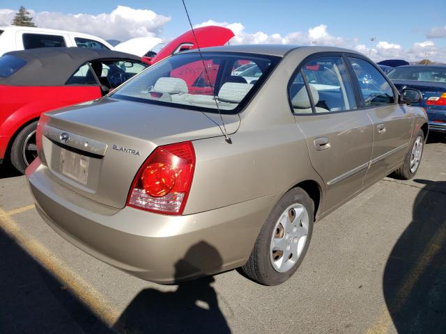 KMHDN46D66U244446 - 2006 HYUNDAI ELANTRA GL BEIGE photo 4