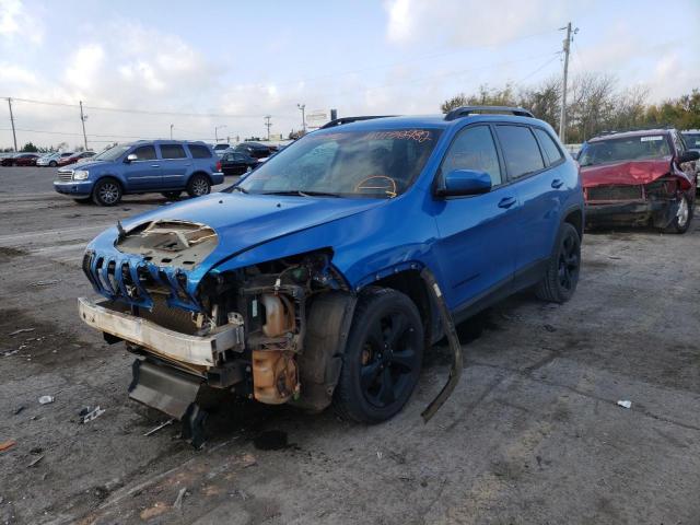 1C4PJLCB4JD560995 - 2018 JEEP CHEROKEE L BLUE photo 2