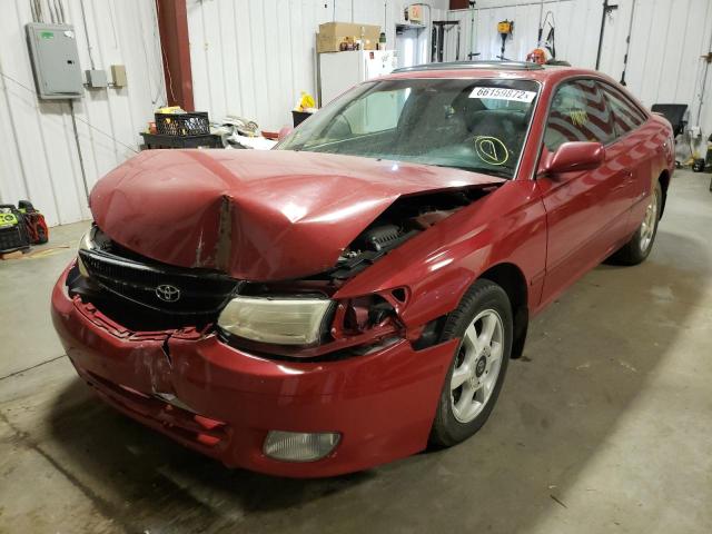 2T1CF28P91C451363 - 2001 TOYOTA CAMRY SOLA RED photo 2