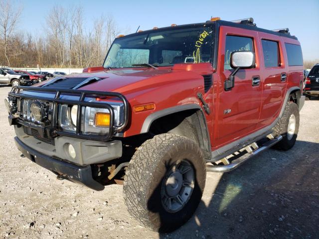 5GRGN23U83H100765 - 2003 HUMMER H2 ORANGE photo 2