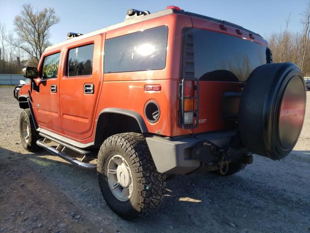 5GRGN23U83H100765 - 2003 HUMMER H2 ORANGE photo 3