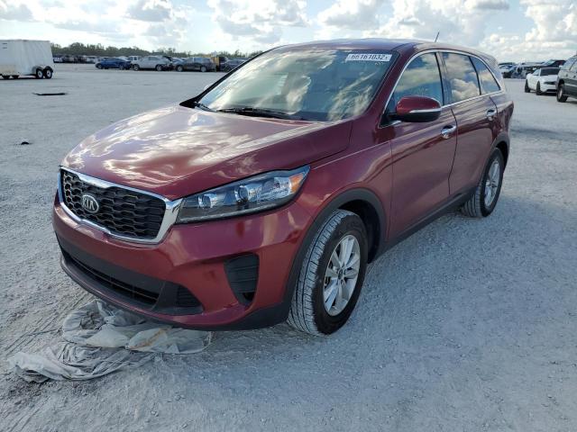 5XYPG4A30KG517807 - 2019 KIA SORENTO L RED photo 2