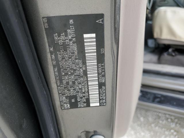 5TDBT48A96S261847 - 2006 TOYOTA SEQUOIA LI GRAY photo 14