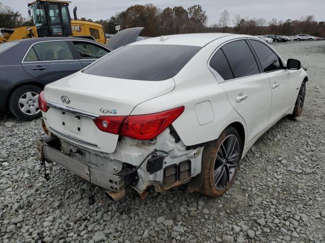 JN1AV7AR0EM702706 - 2014 INFINITI Q50 HYBRID WHITE photo 4