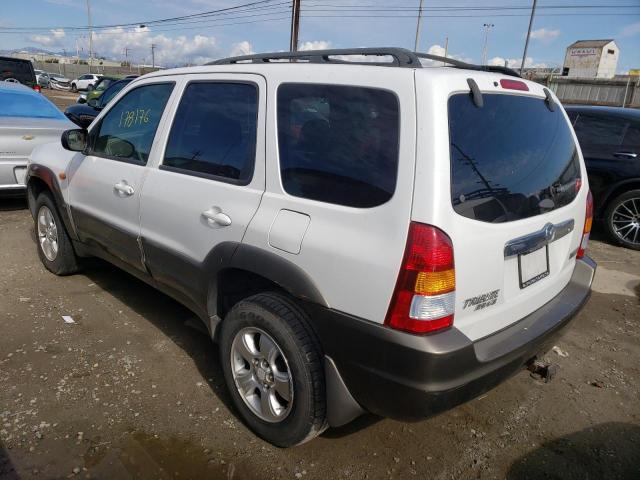 4F2YU09192KM19720 - 2002 MAZDA TRIBUTE LX WHITE photo 3