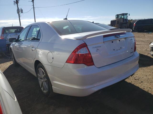 3FAHP0JGXBR241812 - 2011 FORD FUSION SEL WHITE photo 3