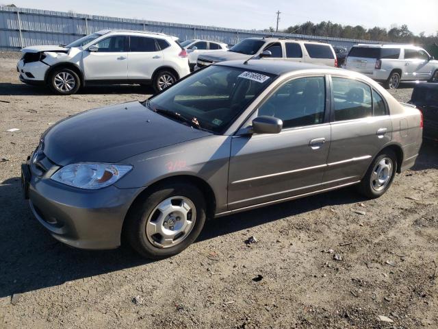 JHMES96624S019156 - 2004 HONDA CIVIC HYBR GRAY photo 1