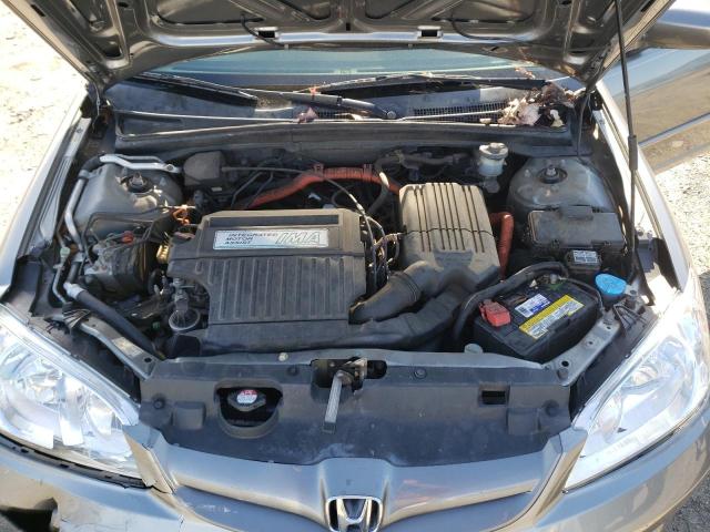 JHMES96624S019156 - 2004 HONDA CIVIC HYBR GRAY photo 11