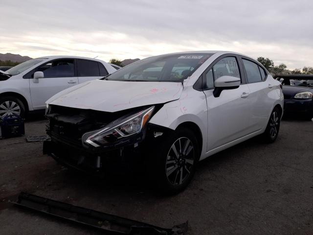 3N1CN8EV5ML869089 - 2021 NISSAN VERSA SV WHITE photo 2