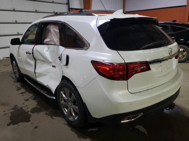 5FRYD4H86EB501281 - 2014 ACURA MDX ADVANC WHITE photo 3