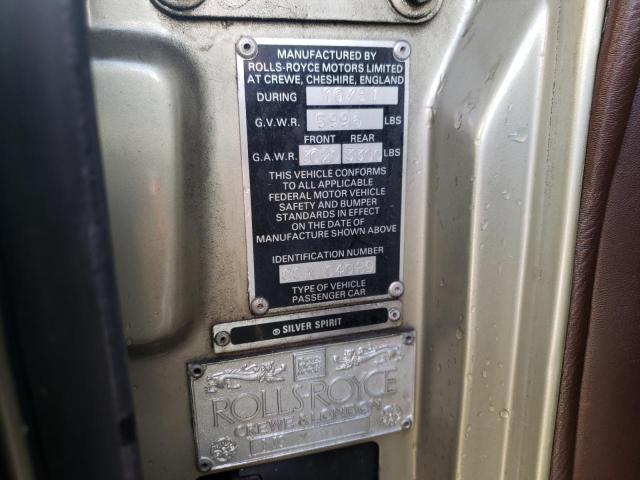 SCAZS42A9CCX04089 - 1982 ROLLS-ROYCE SILVER SPI Qızıl foto 10