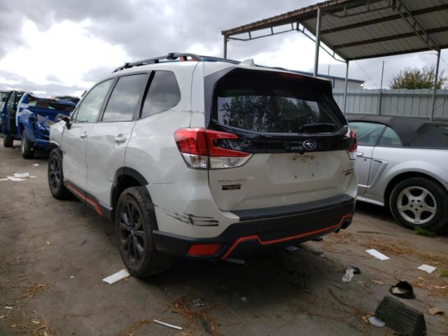 JF2SKAKC4KH461014 - 2019 SUBARU FORESTER S WHITE photo 3