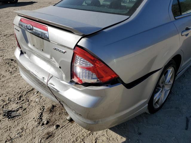 3FAHP0KC6AR261744 - 2010 FORD FUSION SPO SILVER photo 9