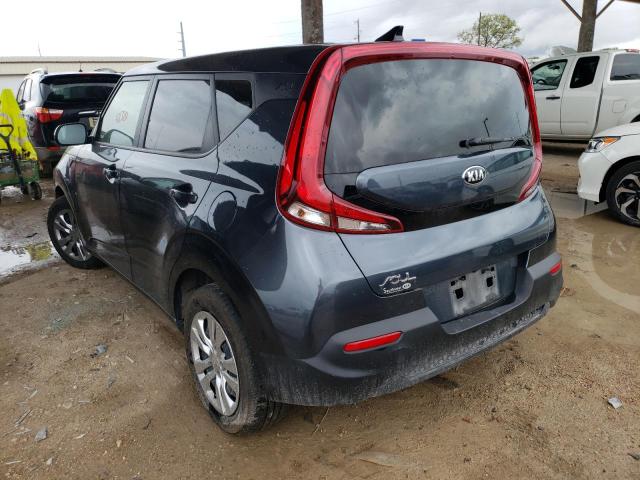 KNDJ23AUXL7027669 - 2020 KIA SOUL LX GRAY photo 3