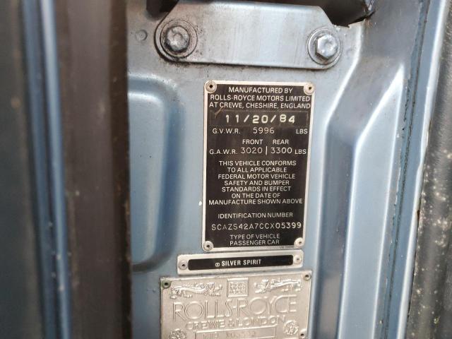 SCAZS42A7CCX05399 - 1982 ROLLS-ROYCE SILVER SPI Mavi foto 13