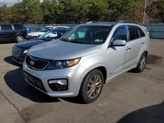 5XYKWDA25BG092993 - 2011 KIA SORENTO SX GRAY photo 2