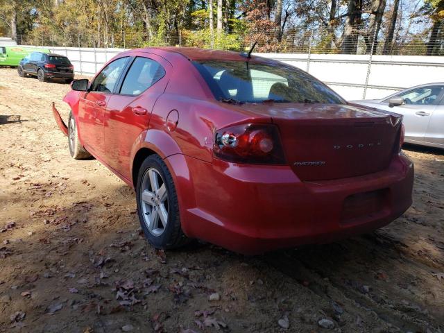 1B3BD1FB3BN560923 - 2011 DODGE AVENGER MA RED photo 3