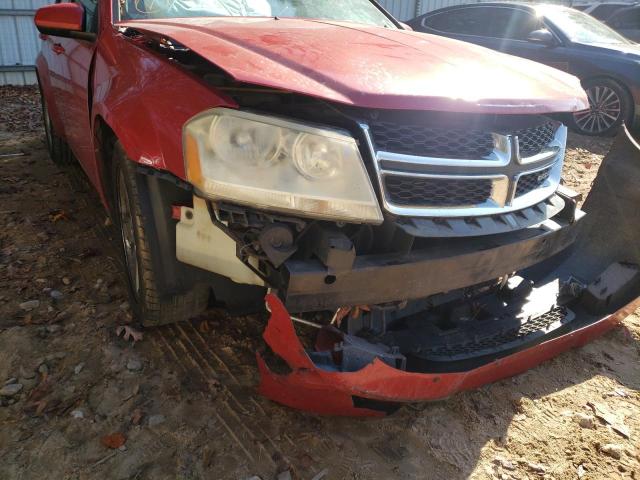 1B3BD1FB3BN560923 - 2011 DODGE AVENGER MA RED photo 9