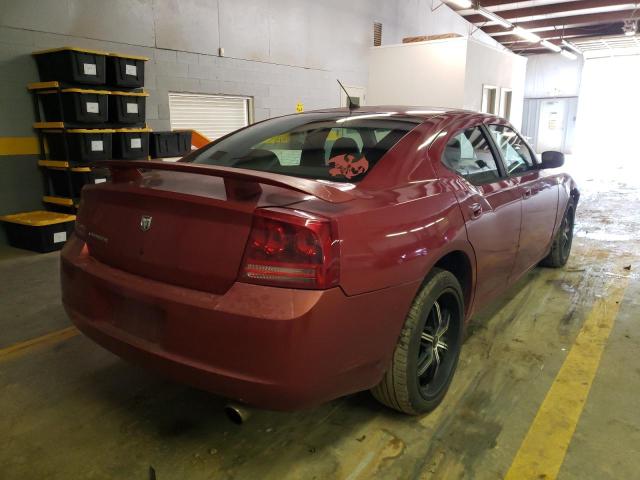 2B3KA43G38H234647 - 2008 DODGE CHARGER RED photo 4