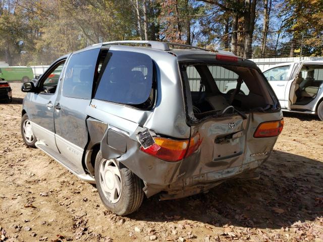 4T3ZF13C5YU257583 - 2000 TOYOTA SIENNA LE GRAY photo 3