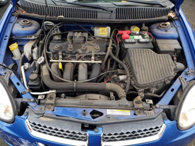 1B3ES56C25D116087 - 2005 DODGE NEON SXT BLUE photo 7