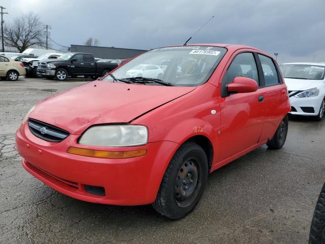 KL1TD66688B093373 - 2008 CHEVROLET AVEO BASE RED photo 2