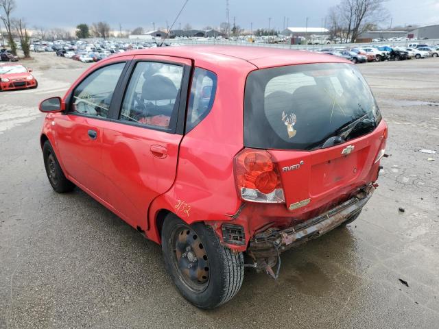 KL1TD66688B093373 - 2008 CHEVROLET AVEO BASE RED photo 3