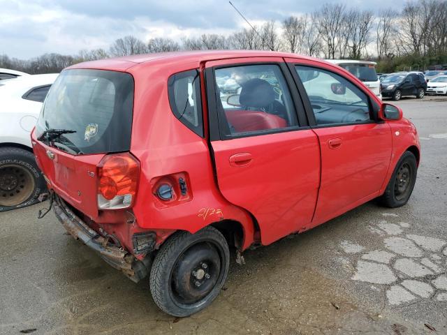 KL1TD66688B093373 - 2008 CHEVROLET AVEO BASE RED photo 4