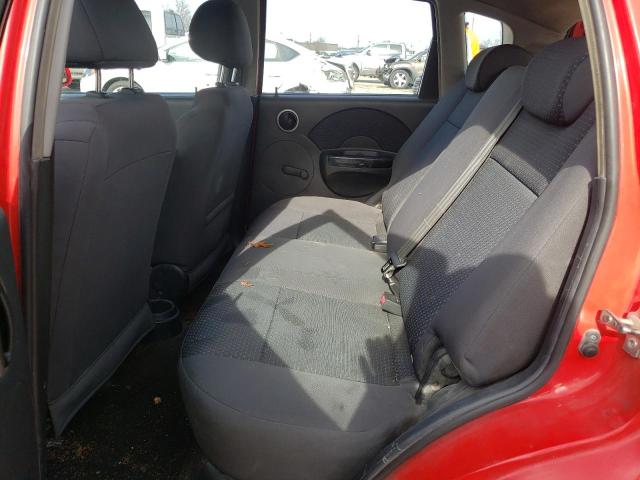 KL1TD66688B093373 - 2008 CHEVROLET AVEO BASE RED photo 6