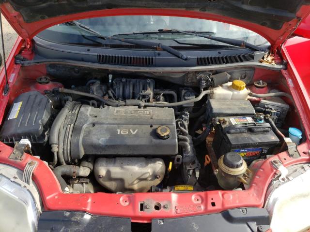 KL1TD66688B093373 - 2008 CHEVROLET AVEO BASE RED photo 7