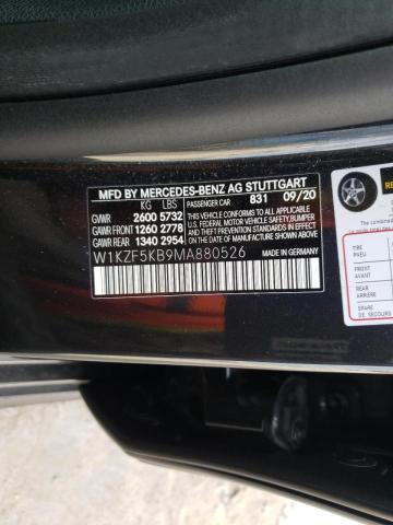 W1KZF5KB9MA880526 - 2021 MERCEDES-BENZ E 450 4MAT BLACK photo 10