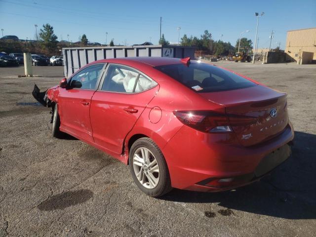 5NPD84LFXKH479941 - 2019 HYUNDAI ELANTRA SE RED photo 3