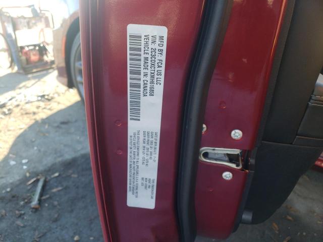 2C3CDXCTXMH616858 - 2021 DODGE CHARGER R/ RED photo 10