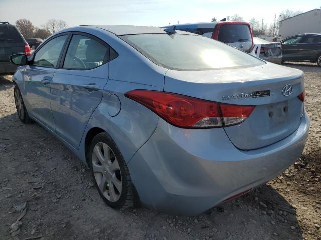 KMHDH4AE6DU590405 - 2013 HYUNDAI ELANTRA GL BLUE photo 3