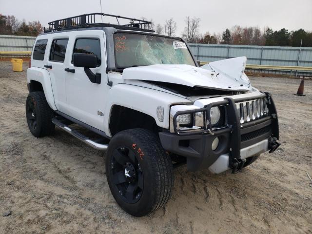 5GTEN13E798121636 - 2009 HUMMER H3 WHITE photo 1