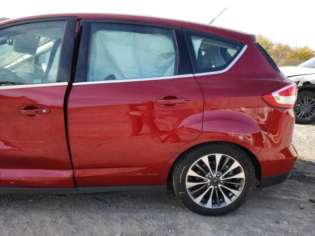 1FADP5FU2HL104722 - 2017 FORD C-MAX TITA RED photo 10