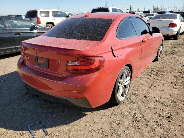 WBA1F5C52EV246109 - 2014 BMW 228 I RED photo 4