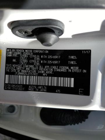 JTJBARBZ6J2157802 - 2018 LEXUS NX 300 BAS 白色 照片 10