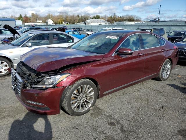 KMHGN4JE5HU168430 - 2017 HYUNDAI GENESIS MAROON photo 1