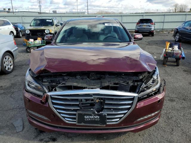 KMHGN4JE5HU168430 - 2017 HYUNDAI GENESIS MAROON photo 5