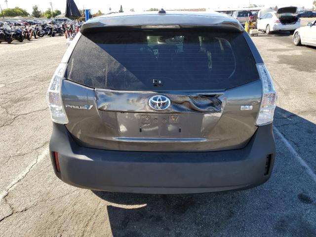 JTDZN3EU7E3357817 - 2014 TOYOTA PRIUS V GRAY photo 6