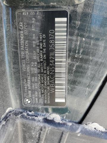 WBACN53421LJ58170 - 2001 BMW Z3 3.0 BLACK photo 12