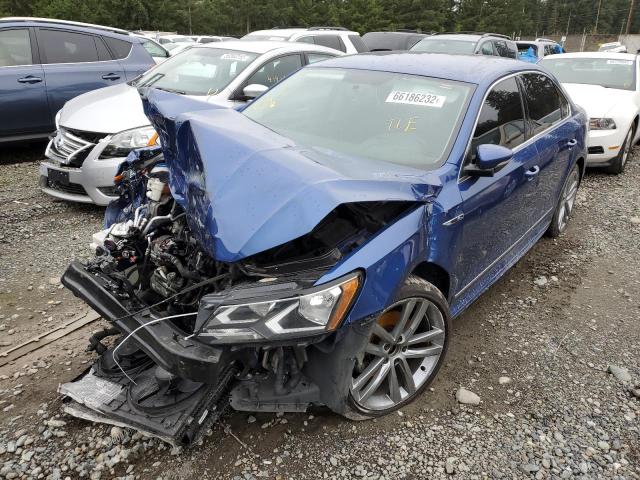 1VWDT7A39HC030860 - 2017 VOLKSWAGEN PASSAT R-L BLUE photo 2