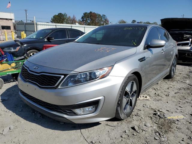 KNAGM4AD3D5059304 - 2013 KIA OPTIMA HYB SILVER photo 2